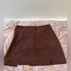 Under Armour Dark Brown athletic golf skort